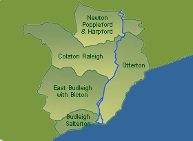 The OVA covers the area of East Devon from Newton Poppleford and Harpford to Budleigh Salterton, following the River Otter down to the sea